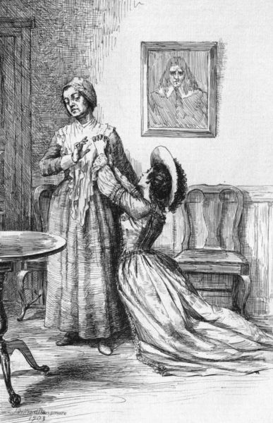 ROXANA'S DAUGHTER AND THE QUAKER Here the girl importuned her again with the utmost earnestness, and cried bitterly