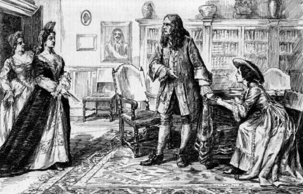 ROXANA IS CONFRONTED WITH HER DAUGHTER "Pray, madam," says he, "do you know this young woman?"