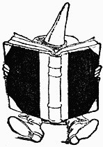 Man reading book