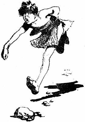The boy ran