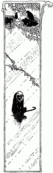 Monkey and crows