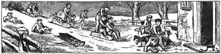 Children sledding