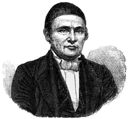 Ludwig Krapf. Nach dem Stahlstich in dessen Reisewerk. Ludwig Krapf