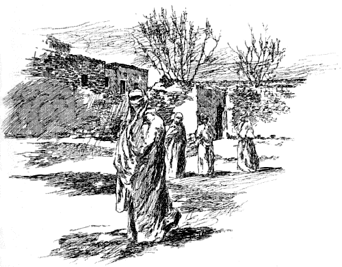 TURKISH WOMEN GOING TO PRAYERS IN KAISARIEH. TURKISH WOMEN GOING TO PRAYERS IN KAISARIEH.
