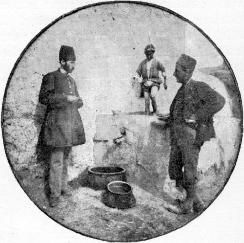 A PERSIAN WINE-PRESS. A PERSIAN WINE-PRESS.