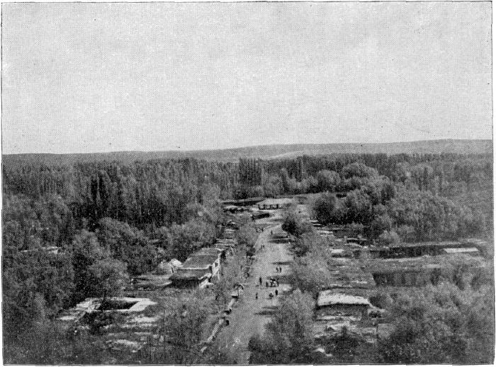 VIEW OF CHIMKEND FROM THE CITADEL. VIEW OF CHIMKEND FROM THE CITADEL.