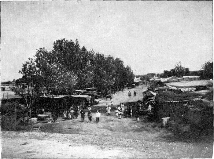 A STREET IN THE TARANTCHI QUARTER OF KULDJA. A STREET IN THE TARANTCHI QUARTER OF KULDJA.