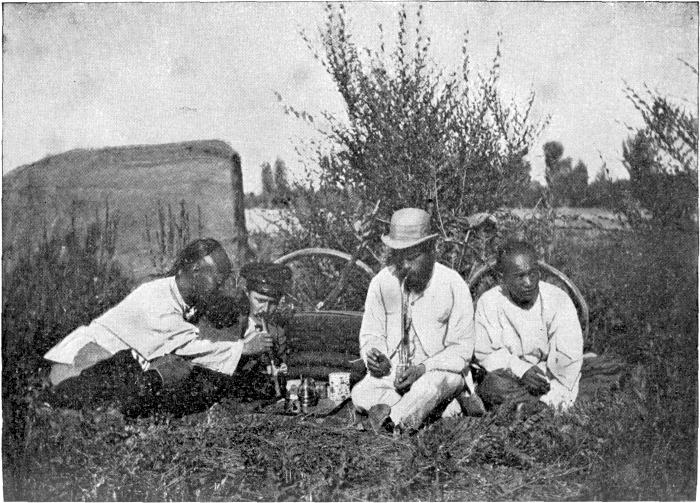THE CHIEF OF THE CUSTOM-HOUSE GIVES A LESSON IN OPIUM SMOKING. THE CHIEF OF THE CUSTOM-HOUSE GIVES A LESSON IN OPIUM SMOKING.