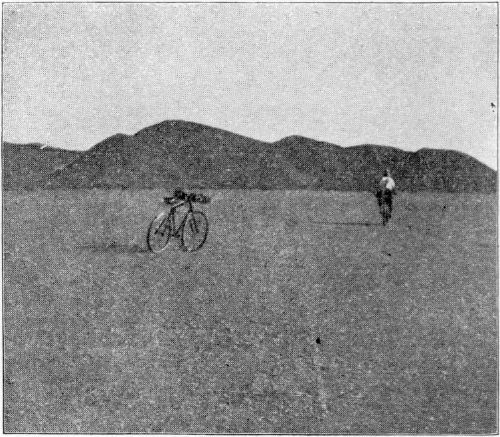 A WASTE OF BLACK SAND IN THE GOBI. A WASTE OF BLACK SAND IN THE GOBI.