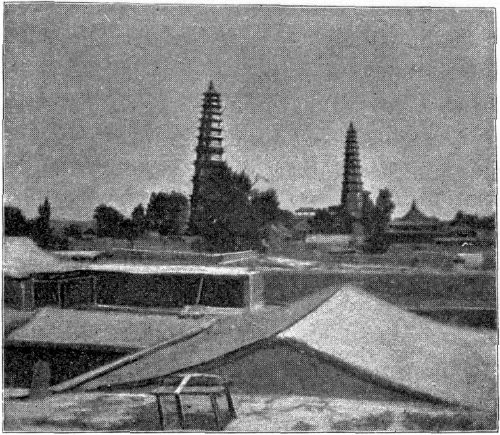 TWO PAGODAS AT LAN-CHOU-FOO. TWO PAGODAS AT LAN-CHOU-FOO.