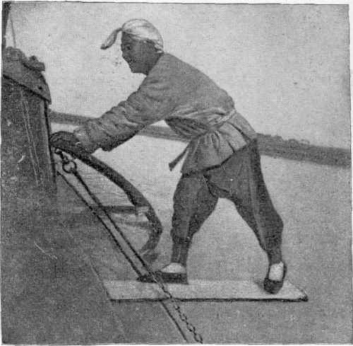 A CHINAMAN SCULLING ON THE PEI-HO. A CHINAMAN SCULLING ON THE PEI-HO.