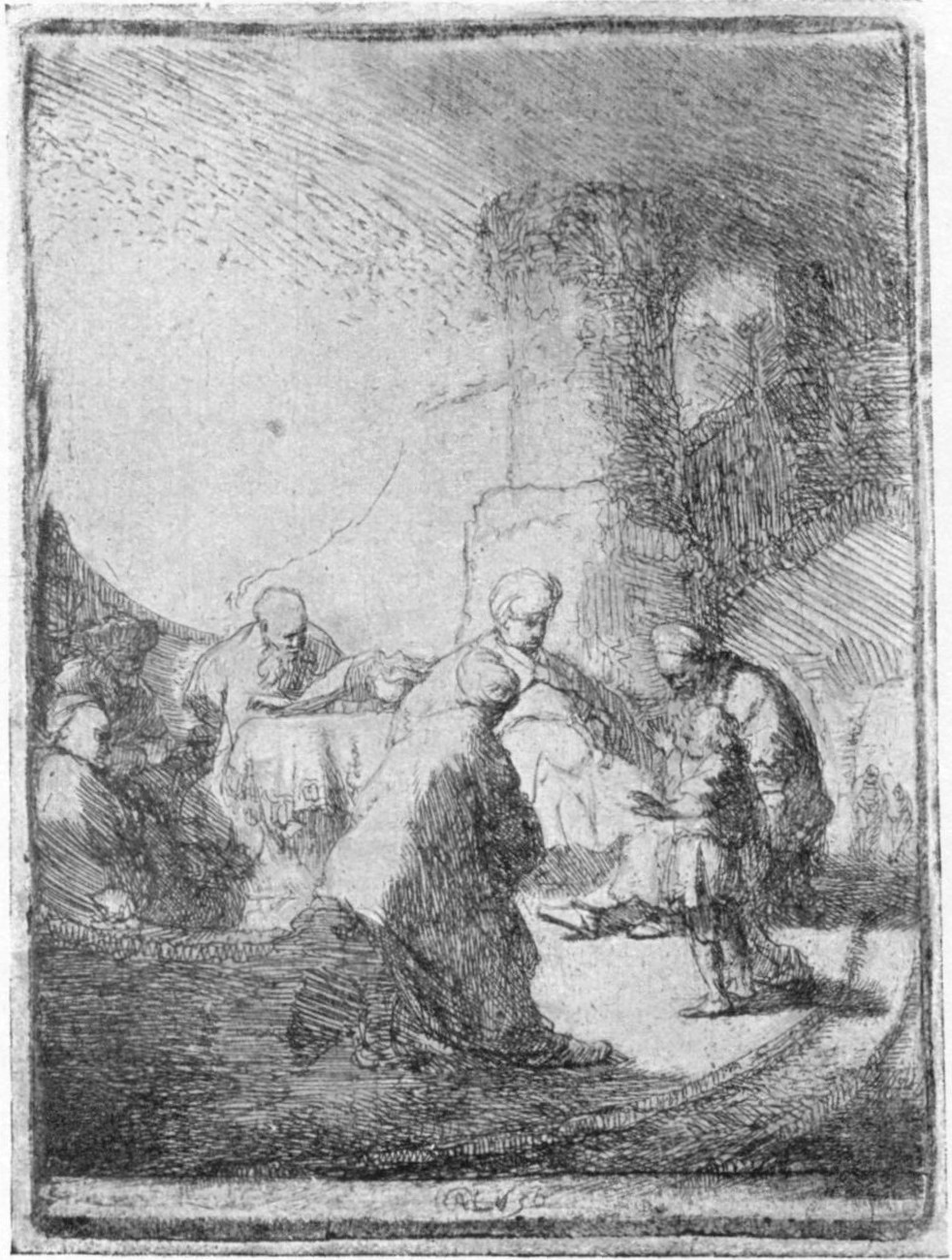 20, I. CHRIST DISPUTING WITH THE DOCTORS: SMALL PLATE. 1630. B. 66 20, I. CHRIST DISPUTING WITH THE DOCTORS: SMALL PLATE. 1630. B. 66