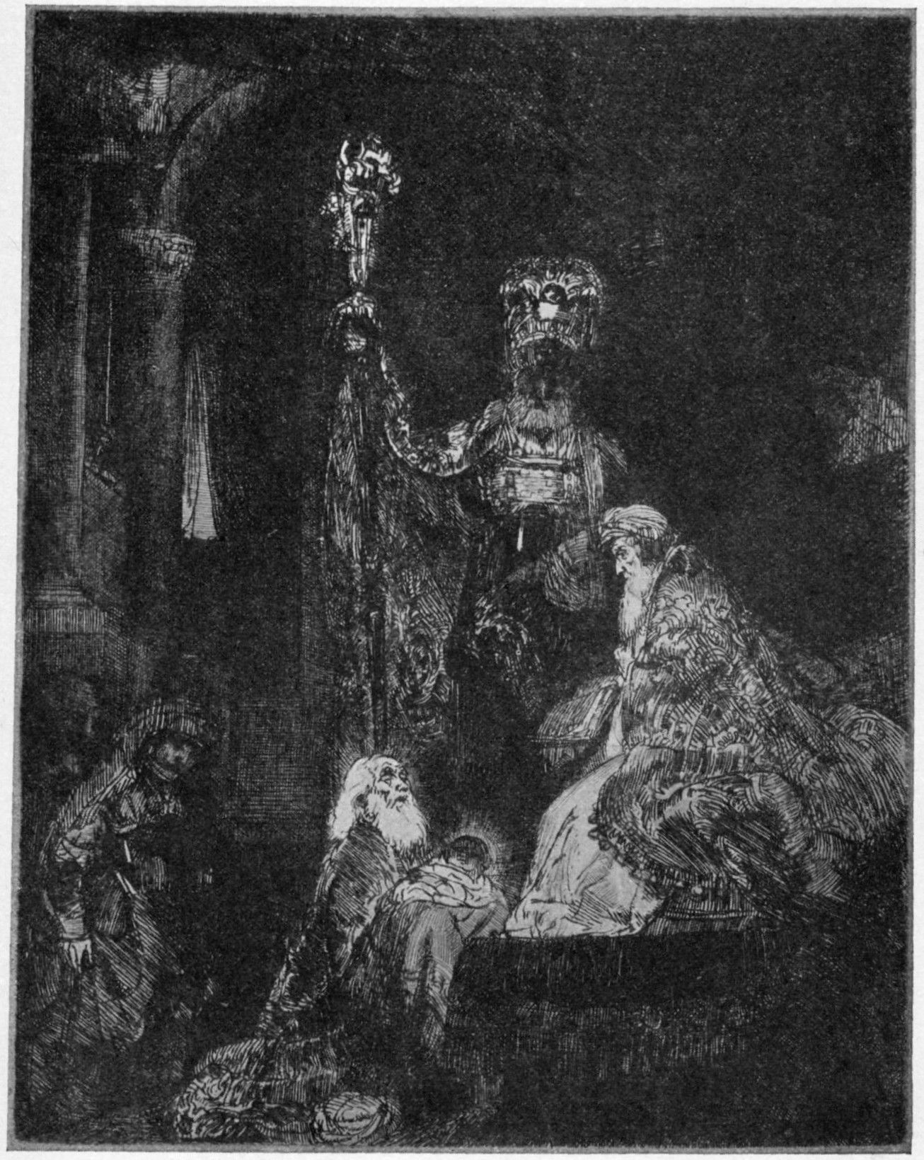 279. THE PRESENTATION IN THE TEMPLE: IN THE DARK MANNER. (1654.) B. 50. 279. THE PRESENTATION IN THE TEMPLE: IN THE DARK MANNER. (1654.) B. 50.