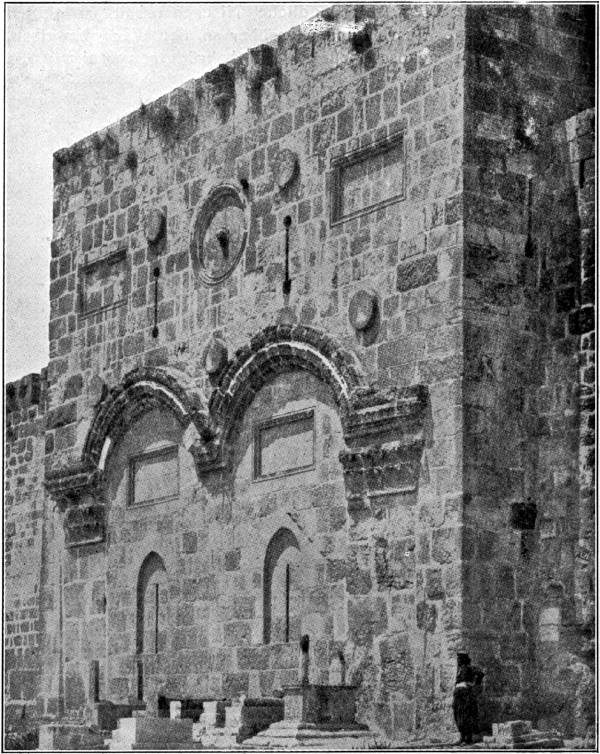Bild 17. Das goldene Tor in Jerusalem, Feldseite.