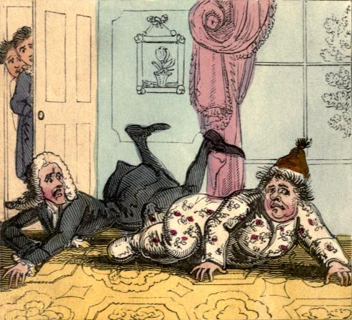 The Doctor and Patient lie on the floor