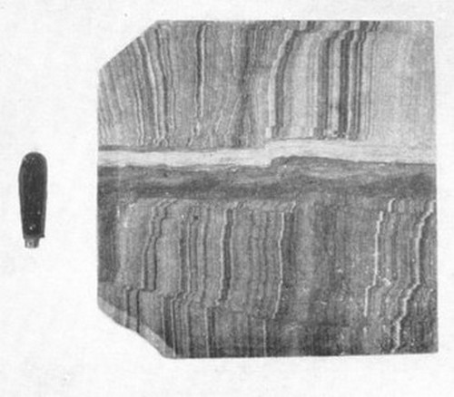 Banded sandstone from Calico Cañon, South Dakota