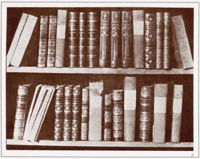 PLATE VIII. A SCENE IN A LIBRARY. PLATE VIII. A SCENE IN A LIBRARY.