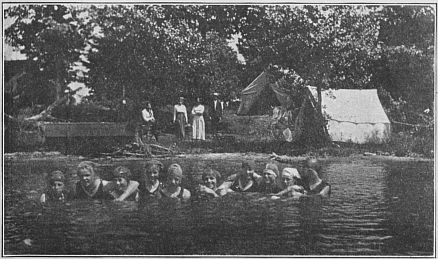 Camp for a single Scout Troop. Three tents and simple accessories enough for week-end trip.