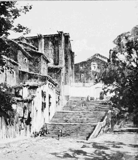 ENTRANCE TO MILITARY CLOISTERS: GERONA.