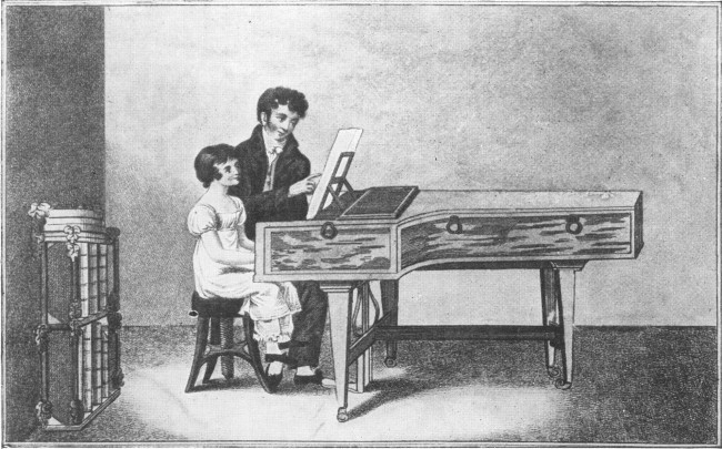 LAURA'S MUSIC LESSON. See "The Innocent's Progress"—Plate 4