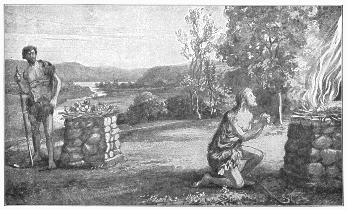 Cain And Abel--The First Murder. "Cain, who was of that wicked one, and slew his brother." 1 John 3:12. Illustration.