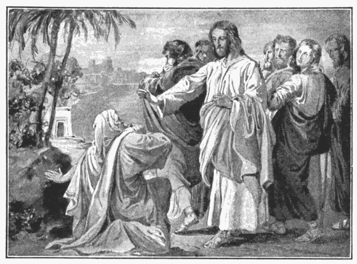 Healing The Leper. "He led captivity captive, and gave gifts unto men." Eph. 4:8. Illustration.