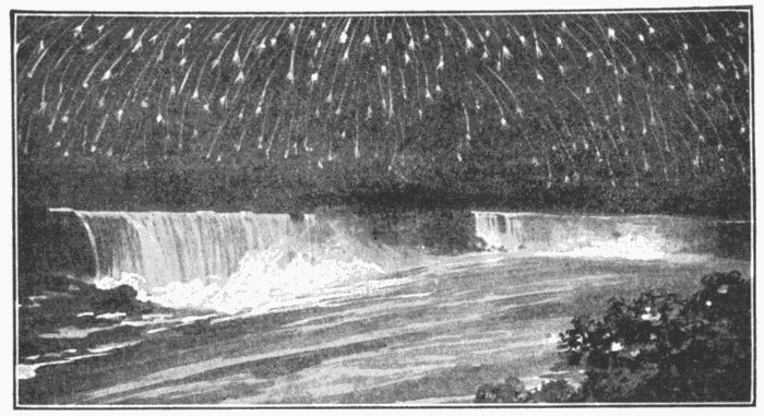 Falling Stars At Niagara. "And the stars shall fall from heaven." Matt. 24:29. Illustration.