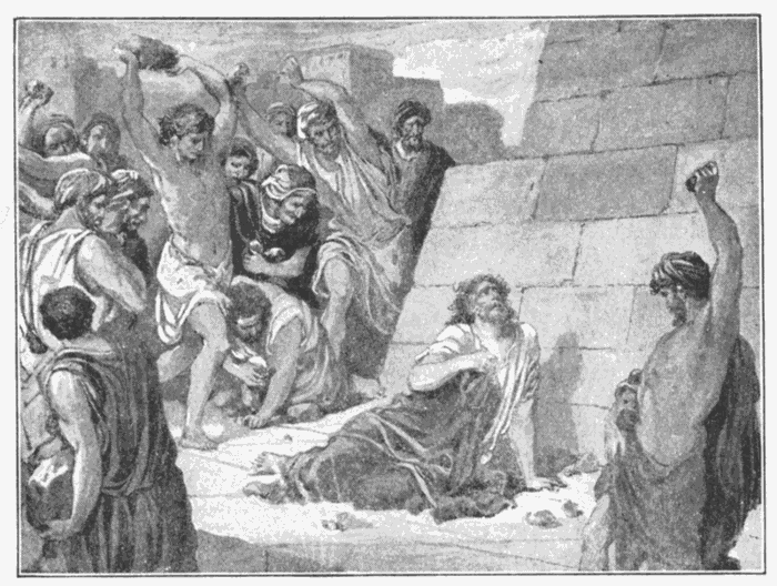 The Stoning Of Stephen. "Yea, the time cometh, that whosoever killeth you will think that he doeth God service." John 16:2. Illustration.