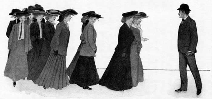 "For a few mornings past Belinda had noticed something unusual about the morning expedition"
