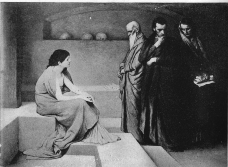 The Conversion. Gabriel Max, 1840- The Conversion. Gabriel Max, 1840-