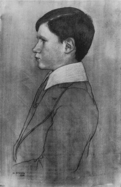 Portrait, Drawing in Chalk and Wash. William Strang, Scotch, 1859- Portrait, Drawing in Chalk and Wash. William Strang, Scotch, 1859-