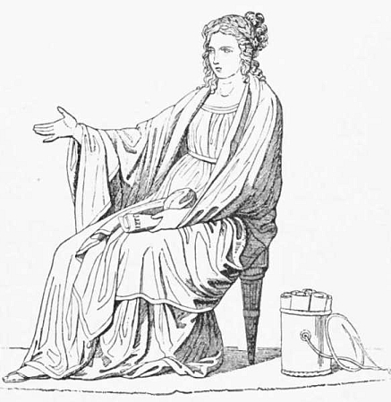 Clio, the muse of history.