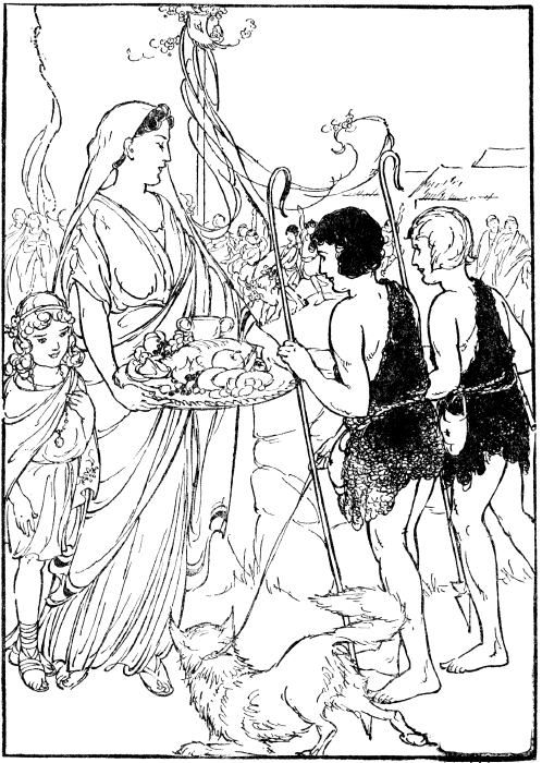 Whoever they were, it was proper at this time to offer food to strangers. Illustration: Whoever they were, it was proper at this time to offer food to strangers