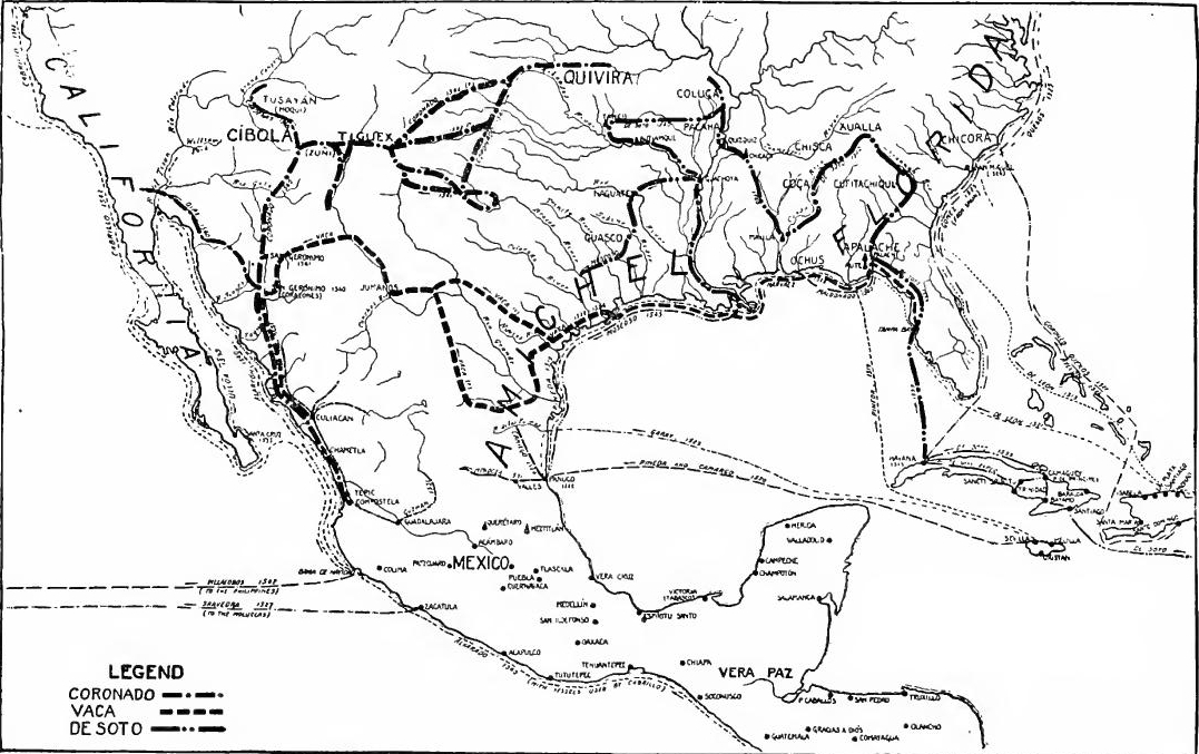 Explorations in the Northern Interior, 1513-1543.