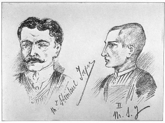I. M. DE BALINCOURT II. REMY COUILLARD  Sketches by Mme. Steinheil