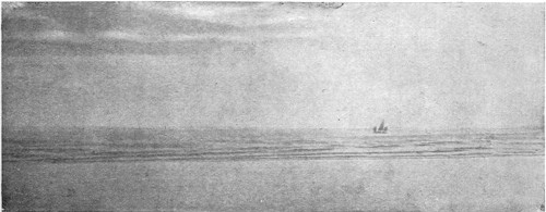 PHOTOGRAPH TAKEN BY THE MATE OF THE "MIOSEN" IN LATITUDE 30, LONGITUDE 82, SHOWING THE DIFFERENT ASPECT OF THE GREAT RIVER AND THE OCEAN.