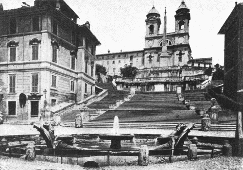 The Spanish Steps.  In the Piazza di Spagna, Rome.