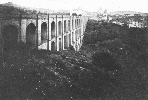 Great New Bridge from Albano to Ariccia.  Built by Pope Pius IX.