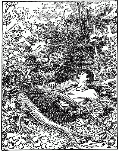 The tree had caught Jem Shock fairly in a trap