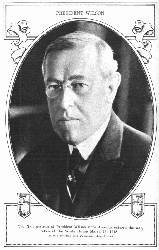 PRESIDENT WILSON The first portrait of President Wilson since America entered the war, taken at the White House March 19, 1918 (© Sun Printing and Publishing Association)