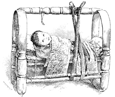 A PERSO-BAKHTIARI CRADLE