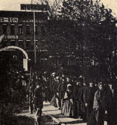 "Passing out of the State House, Philadelphia, April 23d, 1865"