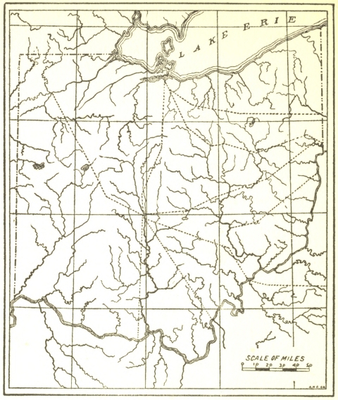 Early Highways on the Watersheds of Ohio