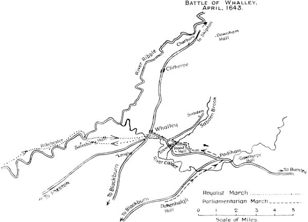 Battle of Whalley, April, 1643.