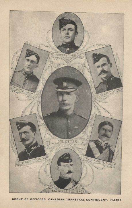 GROUP OF OFFICERS CANADIAN TRANSVAAL CONTINGENT.  PLATE I
