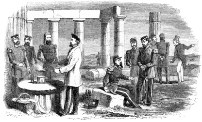 COOKING ON THE MAGIC STOVE IN THE ACROPOLIS AT ATHENS.