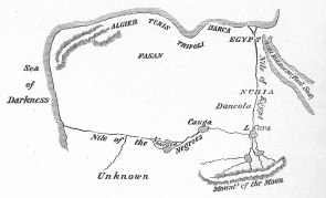 Central Africa according to Edrisi. 1154 a.d. Central Africa according to Edrisi. 1154 a.d.