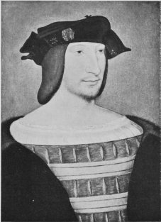 Plate LI.  FRANCIS I. Photo Braun & Co. Musée Condé. Attributed to Jean Perréal.  British Museum.