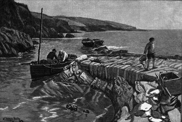 A CRABBER'S HOLE, GERRAN'S BAY.