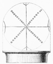 No. 197. Flower Saucer; the flat bottom ornamented. Found on the Tower (8 M.).